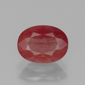 Andesina labradorita vermelho natural 1,06ct, transparente, transparente/translúcido