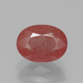 Andesina labradorita vermelho natural 1,20ct, transparente, transparente/translúcido