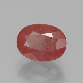 Andesina labradorita vermelho natural 1,20ct, transparente, transparente/translúcido