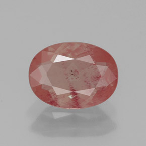 Andesina labradorita vermelho natural 1,06ct, transparente, transparente/translúcido