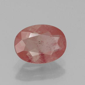 Andesina labradorita vermelho natural 1,06ct, transparente, transparente/translúcido