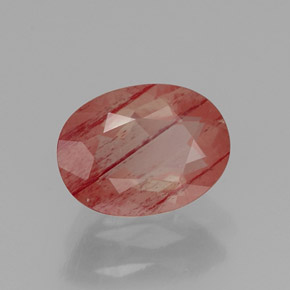 Andesina labradorita vermelho natural 1,09ct, transparente, transparente/translúcido