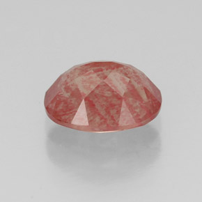 Andesina labradorita vermelho natural 1,33ct, corte oval, VS