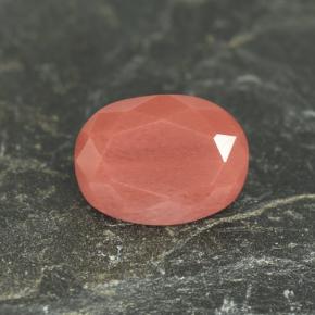 Andesina labradorita vermelho natural 1,38ct, corte oval, VVS-VS