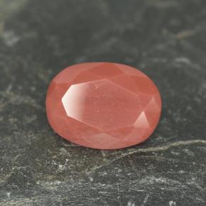 Andesina labradorita vermelho natural 1,38ct, corte oval, VVS-VS