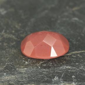 Andesina labradorita vermelho natural 1,38ct, corte oval, VVS-VS