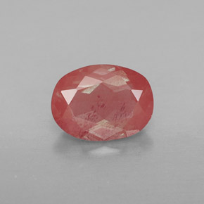 Andesina labradorita vermelho natural 1,19ct, transparente, transparente/translúcido
