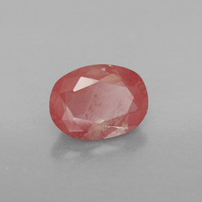 Andesina labradorita vermelho natural 1,19ct, transparente, transparente/translúcido