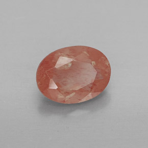 Andesina labradorita vermelho natural 0,85ct, transparente, transparente/translúcido