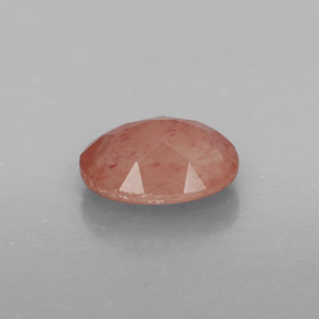 Andesina labradorita vermelho natural 0,85ct, transparente, transparente/translúcido