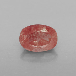 Andesina labradorita vermelho natural 0,78ct, transparente, transparente/translúcido
