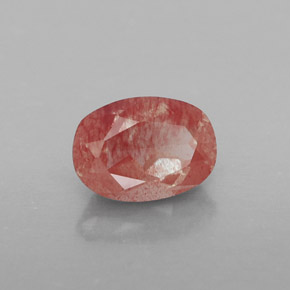 Andesina labradorita vermelho natural 0,78ct, transparente, transparente/translúcido