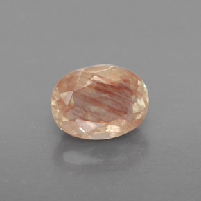 Andesina labradorita vermelho natural 1,49ct, transparente, transparente/translúcido