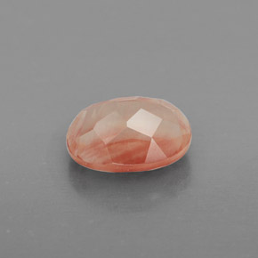 Andesina labradorita vermelho natural 1,49ct, transparente, transparente/translúcido