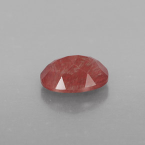 Andesina labradorita vermelho natural 0,90ct, transparente, transparente/translúcido