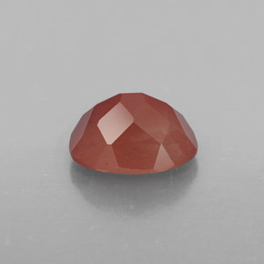 Labradorita andesina vermelho médio Natural 1.41ct, Transparente, Transparente/Translúcido