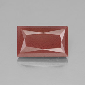 Andesina labradorita vermelho natural 4,12ct, transparente, transparente/translúcido