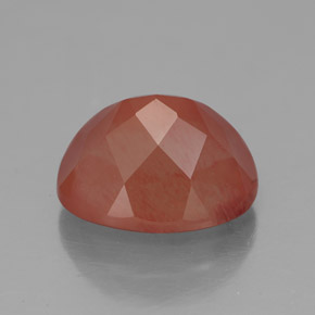 Andesina labradorita vermelho natural 4,21ct, transparente, transparente/translúcido