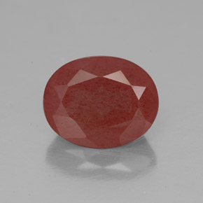 Andesina labradorita vermelho natural 2,84ct, transparente, transparente/translúcido