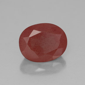 Andesina labradorita vermelho natural 2,84ct, transparente, transparente/translúcido