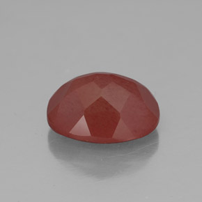 Andesina labradorita vermelho natural 2,84ct, transparente, transparente/translúcido