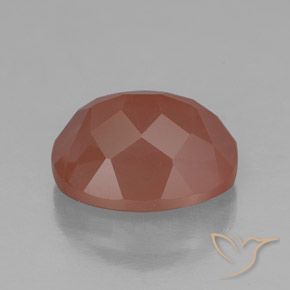 Labradorita andesina Blush vermelho Natural 3.10ct, oval, Transparente/Translúcido