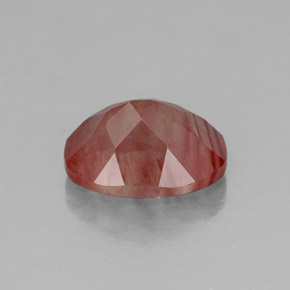 Andesina labradorita vermelho natural 1,90ct, transparente, transparente/translúcido