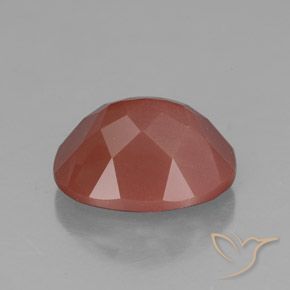 Labradorita andesina Laranja Avermelhado Pálido Natural 2.59ct, oval, Transparente/Translúcido