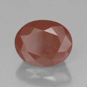 Labradorita andesina mel vermelho Natural 3.11ct, Transparente, Transparente/Translúcido