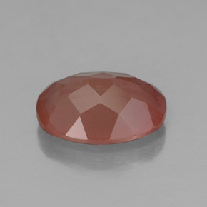 Andesina labradorita vermelho natural 2,40ct, transparente, transparente/translúcido