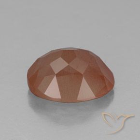 Labradorita andesina laranja quente Natural 2.62ct, oval, Transparente/Translúcido