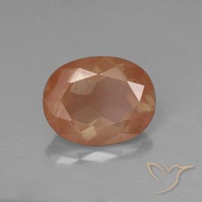 Labradorita andesina Toranja Laranja Natural 2.59ct, oval, Transparente/Translúcido