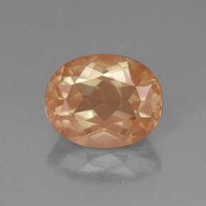 Labradorita andesina mel de laranja Natural 2.74ct, Transparente, Transparente/Translúcido