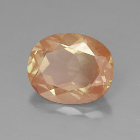 Labradorita andesina mel de laranja Natural 3.49ct, Transparente, Transparente/Translúcido
