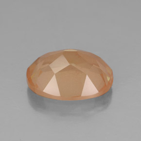 Labradorita andesina mel de laranja Natural 3.49ct, Transparente, Transparente/Translúcido