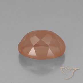 Labradorita andesina Laranja Avermelhado Claro Natural 2.99ct, oval, Transparente