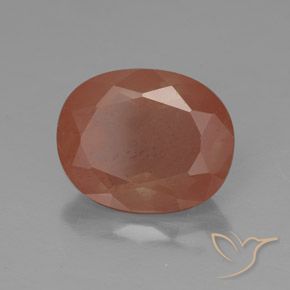 Labradorita andesina Toranja Laranja Natural 3.31ct, oval, Translúcido