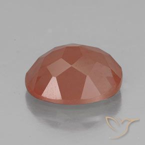 Labradorita andesina vermelho médio Natural 2.82ct, oval, Transparente/Translúcido