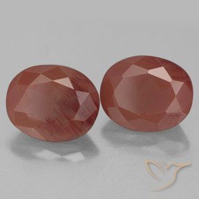 Pedras preciosas de andesina labradorita vermelho natural de 7,36 ct, transparente, transparente/translúcido