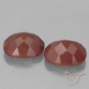 Pedras preciosas de andesina labradorita vermelho natural de 7,36 ct, transparente, transparente/translúcido