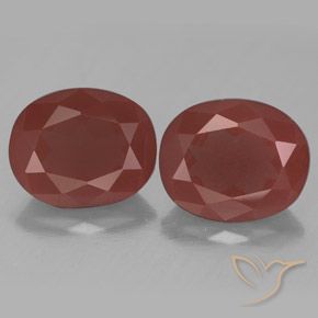 6.75ctw Natural Vermelho escuro Labradorita andesina, oval, Transparente/Translúcido