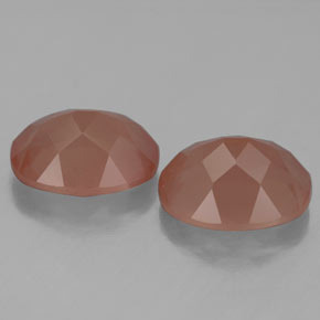 Pedras preciosas de andesina labradorita laranja natural de  ct, corte oval, transparente