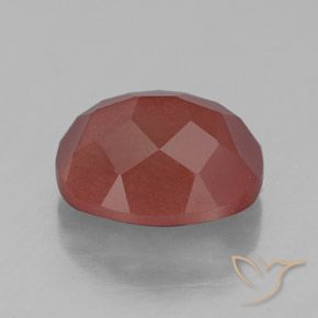 Labradorita andesina vermelho médio Natural 4.20ct, oval, Transparente/Translúcido
