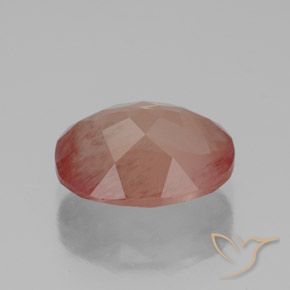 Labradorita andesina Sangue vermelho Natural 2.63ct, oval, Transparente/Translúcido
