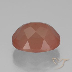 Labradorita andesina vermelho médio Natural 3.78ct, oval, Translúcido