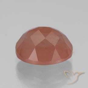 Labradorita andesina vermelho médio Natural 3.20ct, oval, Transparente/Translúcido