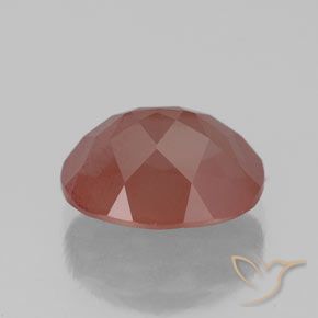 Labradorita andesina vermelho médio Natural 2.53ct, oval, Transparente/Translúcido