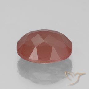 Labradorita andesina Blush vermelho Natural 2.70ct, oval, Transparente/Translúcido