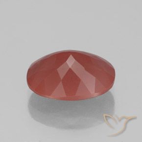 Labradorita andesina Blush vermelho Natural 2.37ct, oval, Transparente/Translúcido