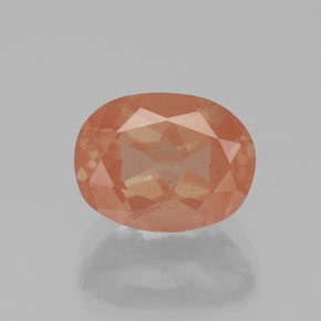 Andesina labradorita laranja natural 1,86ct, transparente, transparente/translúcido